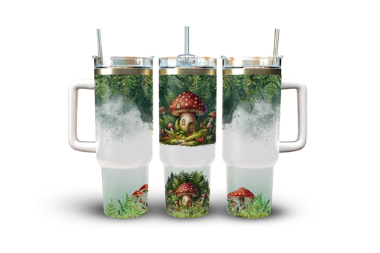 40oz Mushroom House Tumbler 🌙