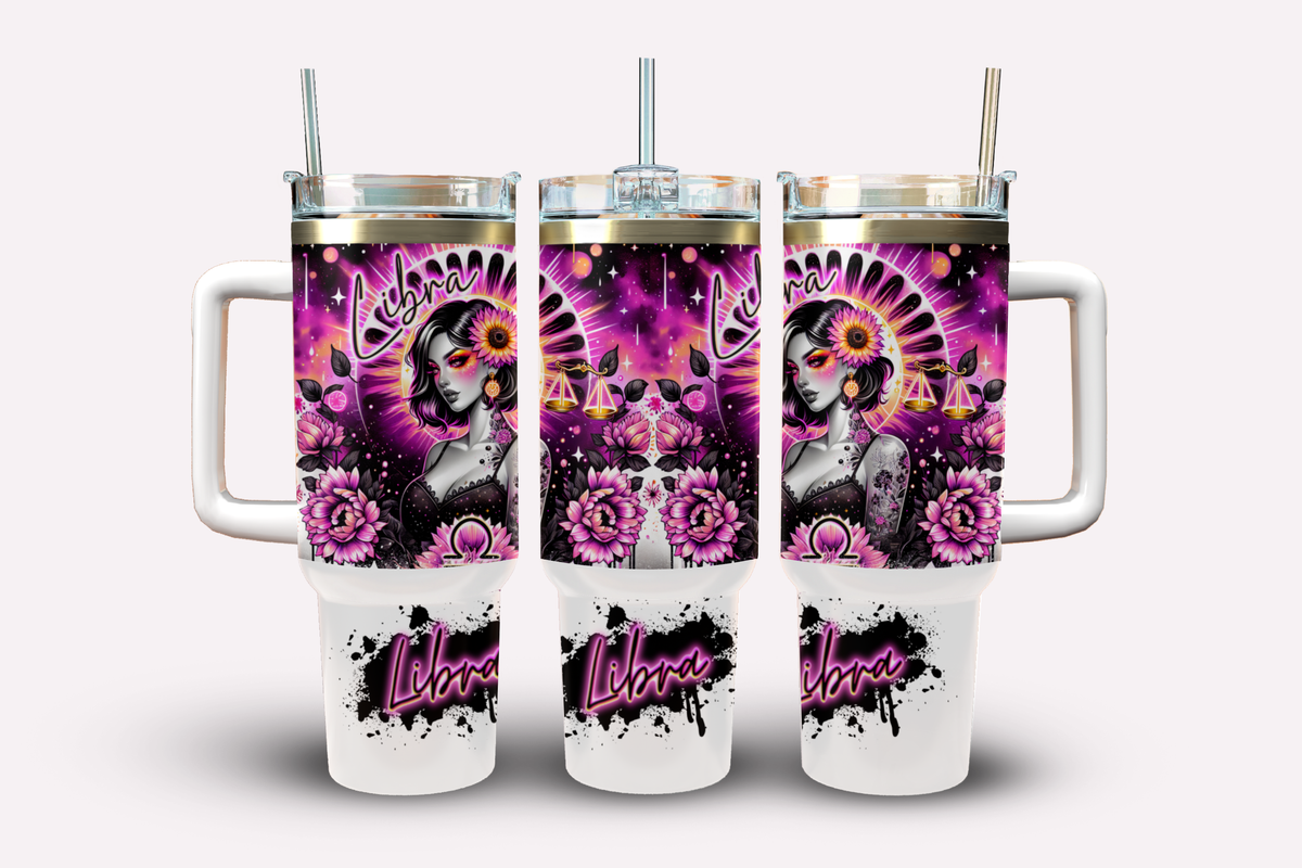 40oz Neon Astrology Star Sign Tumblers 🔮