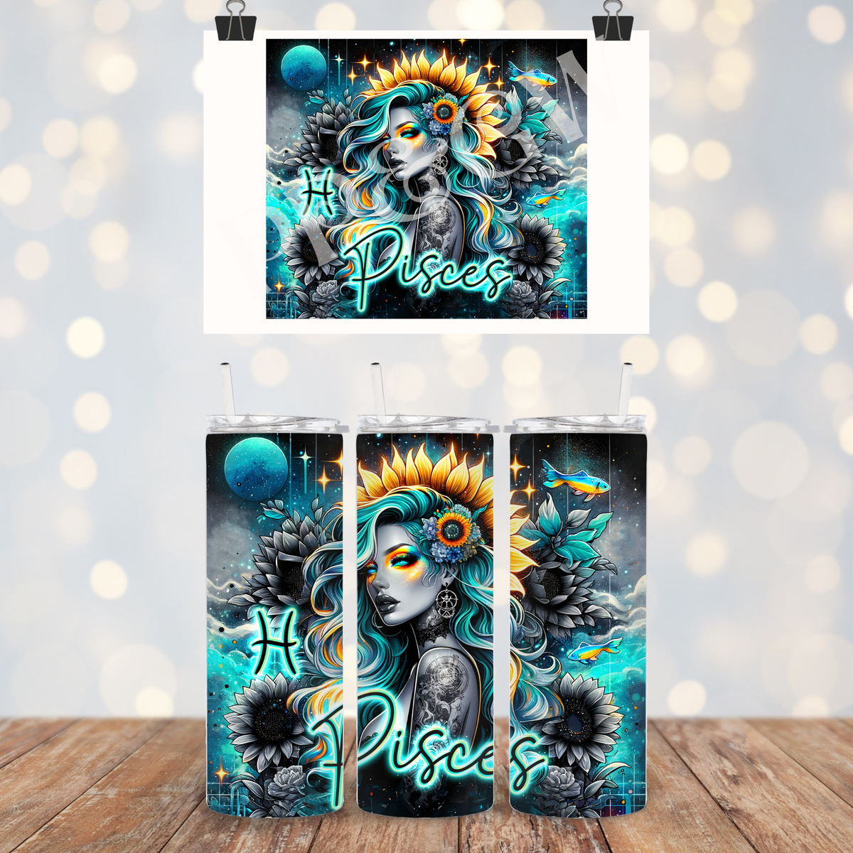 20oz Neon Astrology Zodiac Star Sign Tumblers 🔮