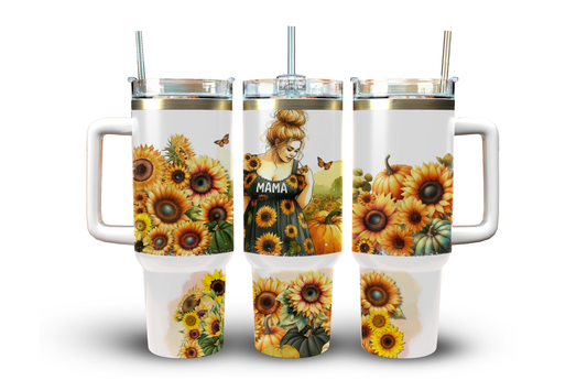 40oz Sunflower Mama Tumbler 🌙