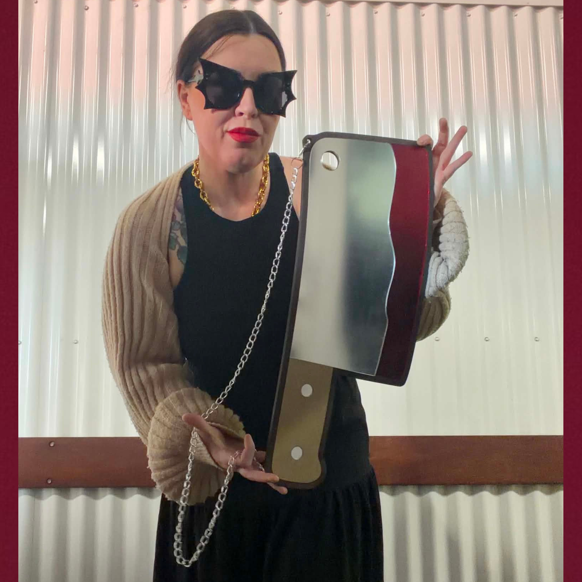 XLarge Horror Cleaver Acrylic Mirror